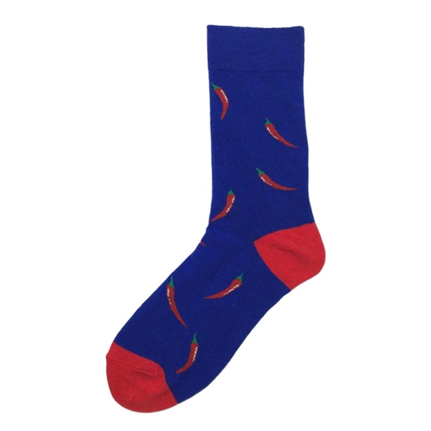 Trendy Men and Women Couple Trendy Socks Men's Long Tube Cotton Socks Animal Colorful Fruit Jacquard Socks happy socks