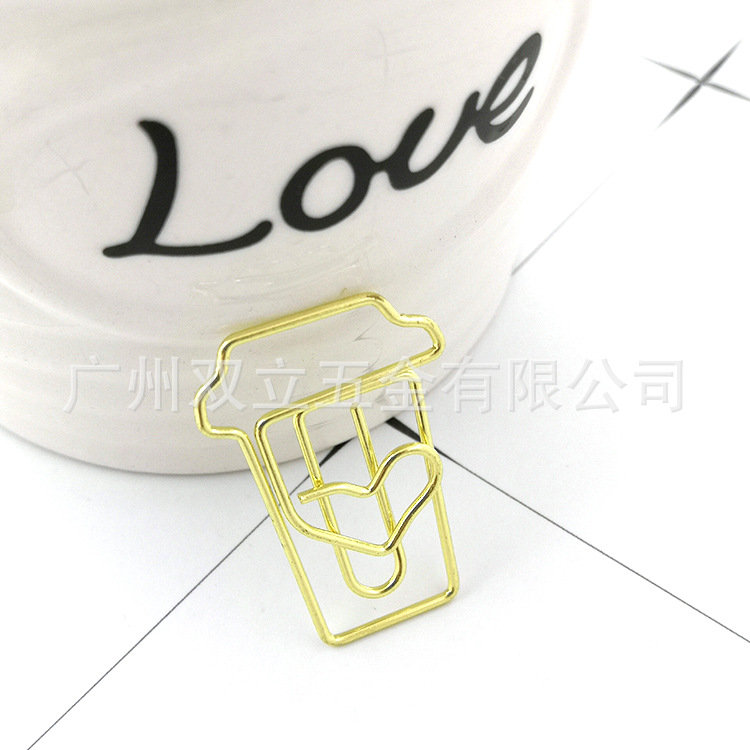 Picture of Animal shaped paper clip creative cherry blossom paper clip wholesale love letter paper clip factory spot direct sales