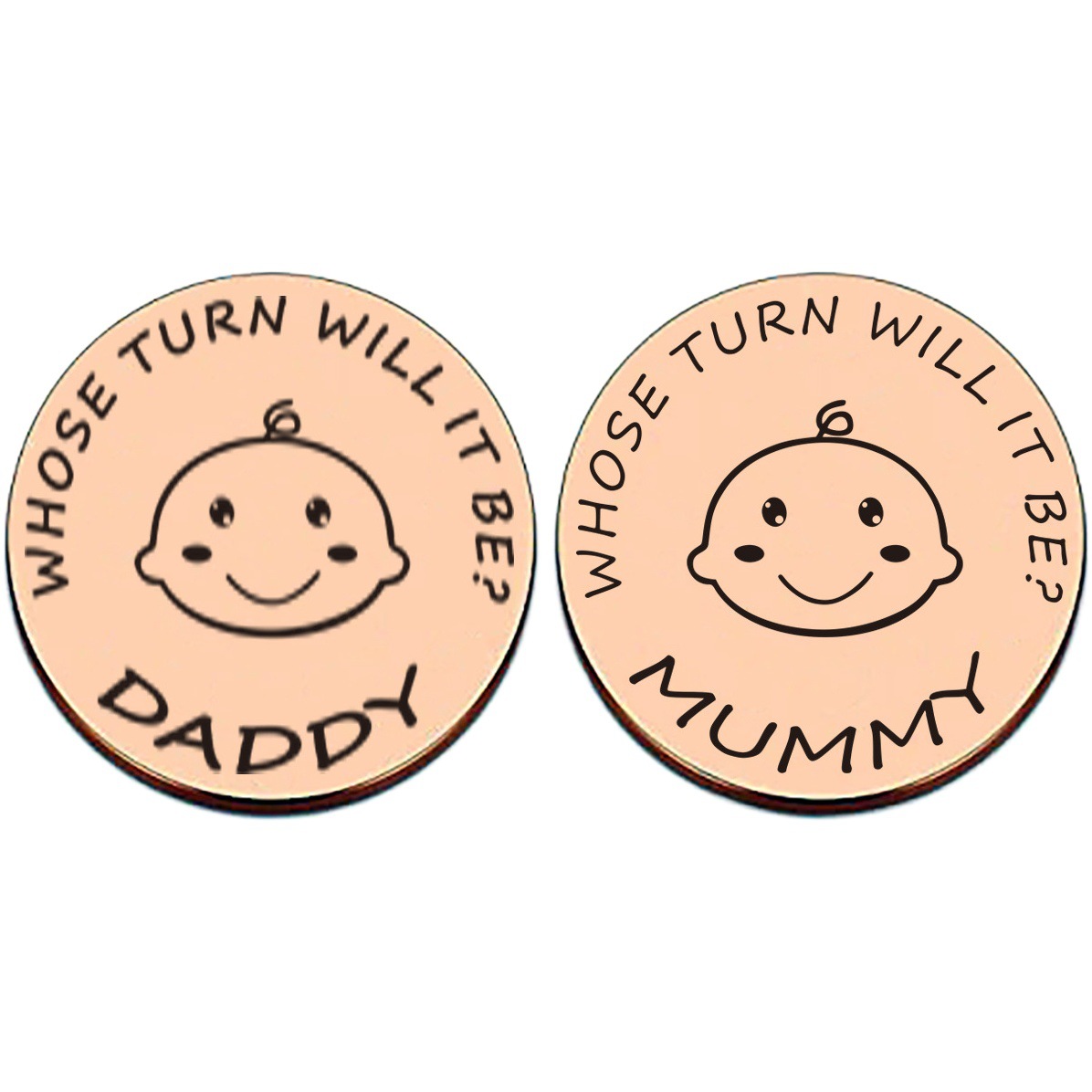 Mom and Dad Decision Coin Commemorative Coin Christmas Birthday Gift Amazon New Baby Parents Decision Coin
