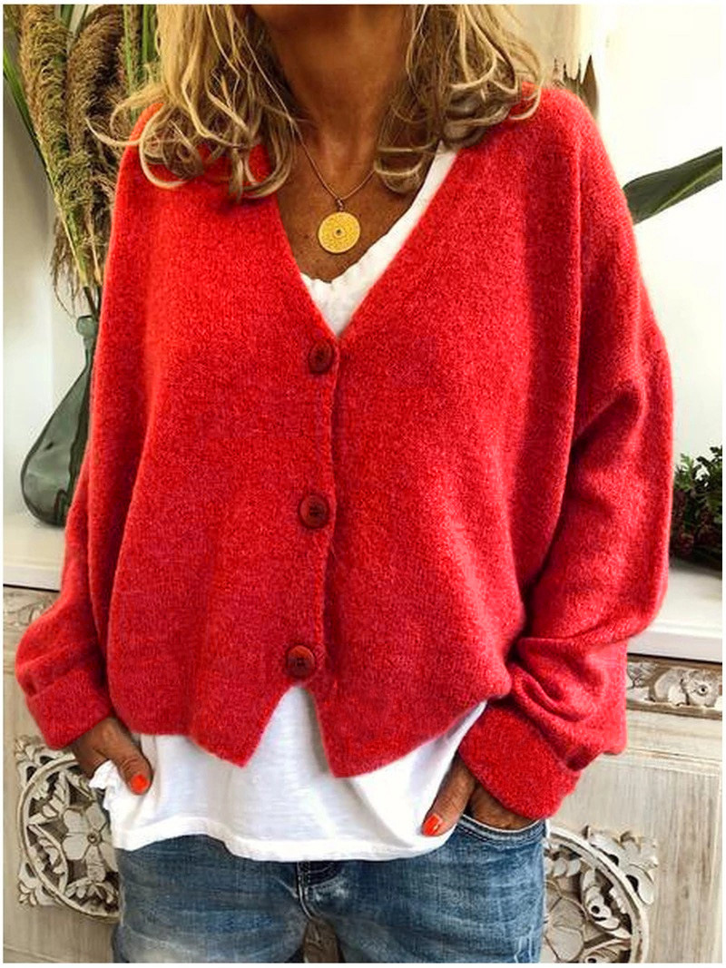 Picture of 2022 Europe and the United States cross-border Women's eBay Amazon wish autumn and winter explosions casual loose sweater knitted cardigan