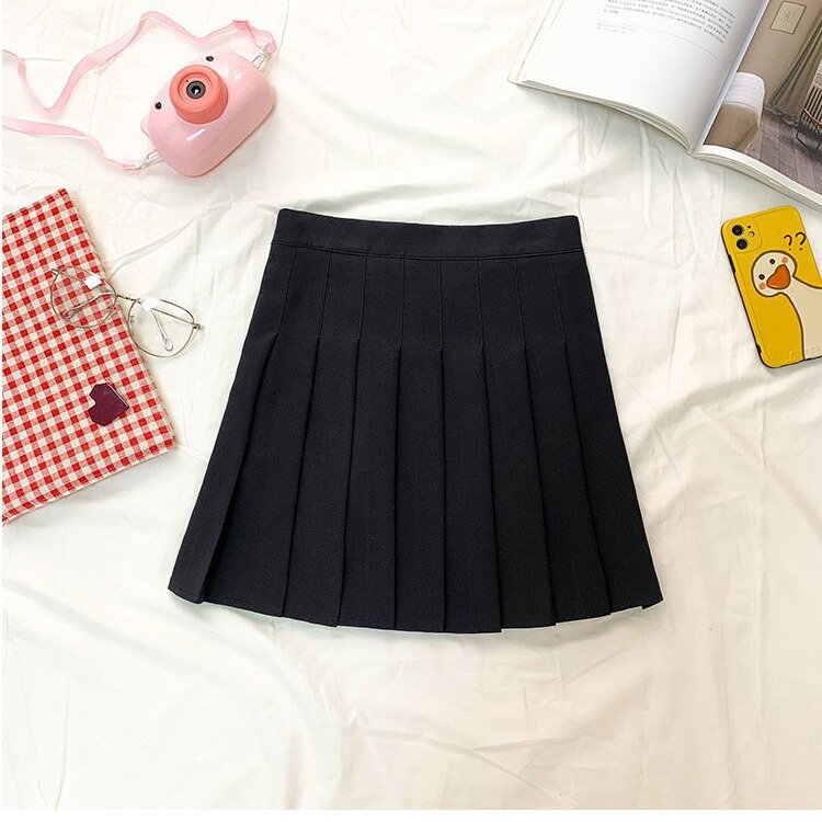 Picture of Factory Outlet Amazon Foreign Trade Safety Pants Zipper Pleated Skirt JK Uniform Skirt Women Skirt Summer Skirt