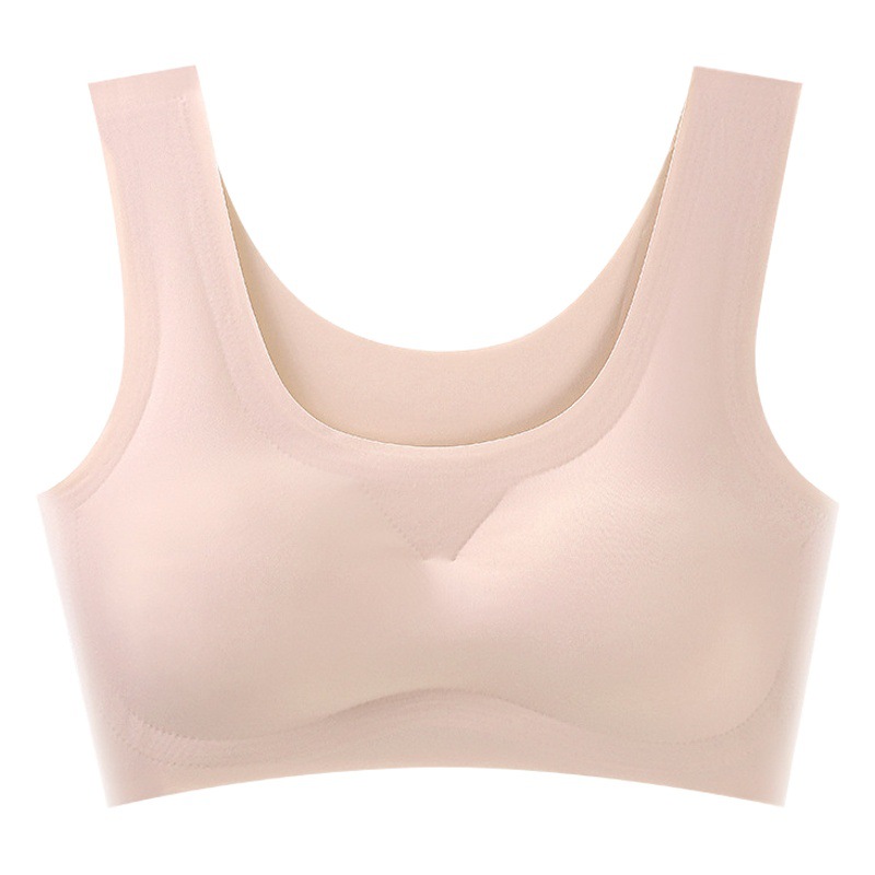 Picture of Hot-selling peace-of-mind vest bra women's wireless bra Ice Silk one-piece seamless women's underwear wholesale