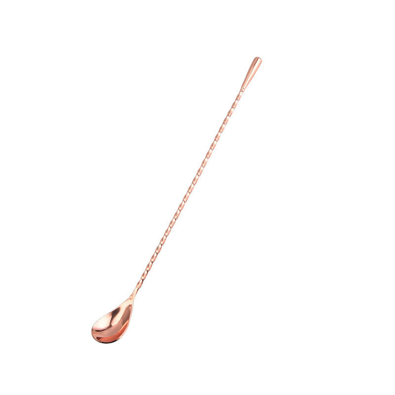 Picture of Tear Spoon Bar Spoon 304 Stainless Steel Drop Bar Spoon Thin Thread Bar Spoon Cocktail Mixing Spoon Bar Mixing Spoon Bar Mixing Spoon