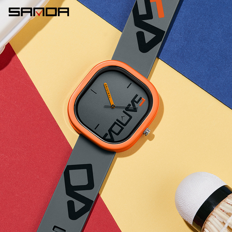 Picture of Sanda Brand Sports Watch Design Irregular Square Watch Personality Trend Simple Waterproof Electronic Watch
