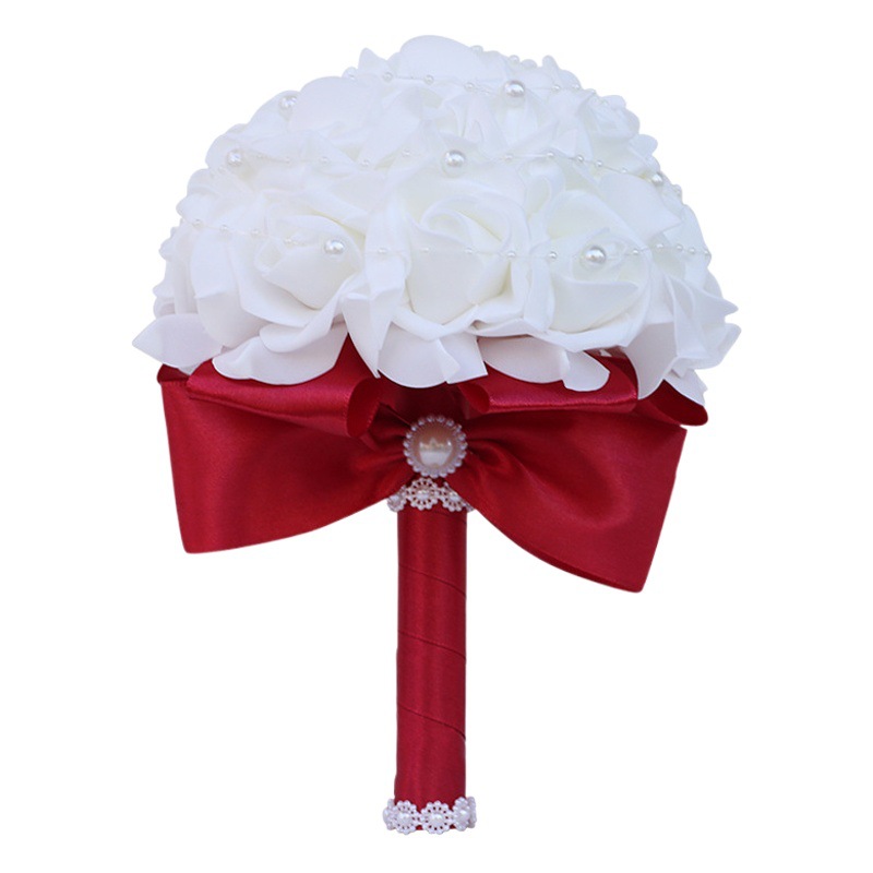 Pearl PE flower bridal holding wedding foam simulation bouquet pearl embellishment factory spot W2017P