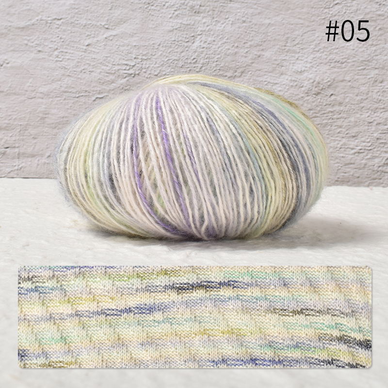 Picture of Zhongchuang textile segment dyed soft skin spray cotton thread 50g hand-woven diy suspender skirt sweater fine wool group wholesale
