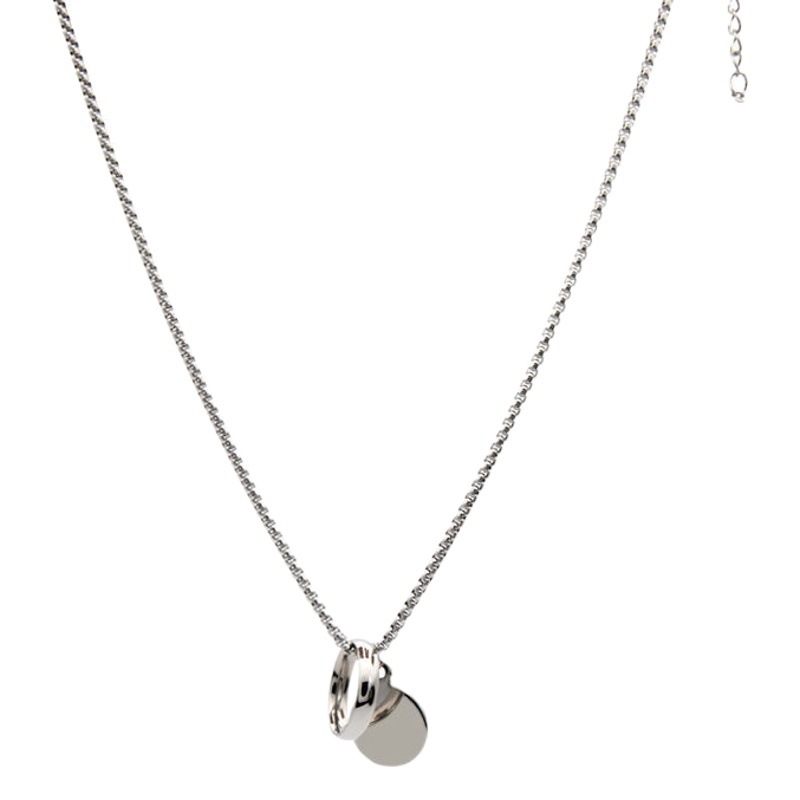 Titanium Steel Decorative Necklace Women's ins Hip-Hop 2022 New Fashion Brand Internet Red Hair Sweater Chain Pendant Accessories for Men