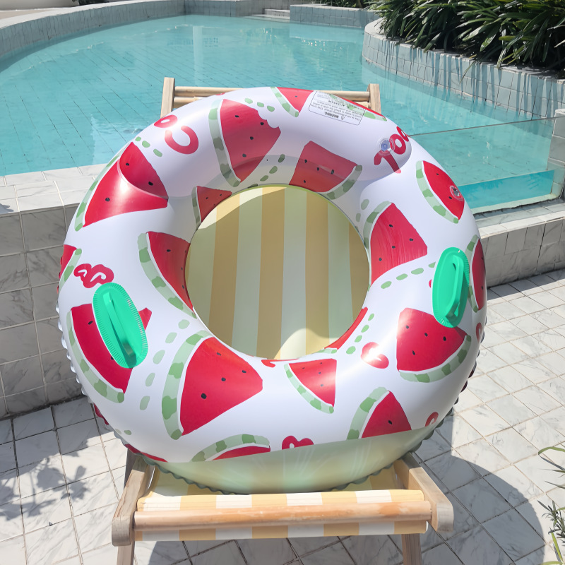Picture of Thickened double airbag swimming ring factory wholesale 50-90 swimming ring thickened children's inflatable fluorescent solid color swimming ring