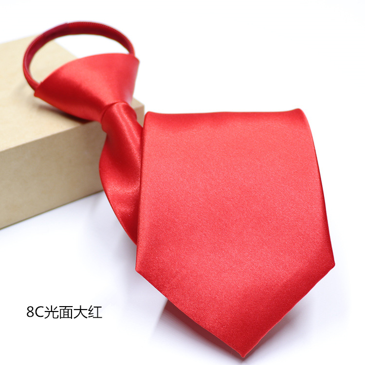 Picture of Men's Easy-To-Pull Casual Zipper Tie New Korean Style Professional Formal Wear Convenient Lazy Tie Ready for Sale