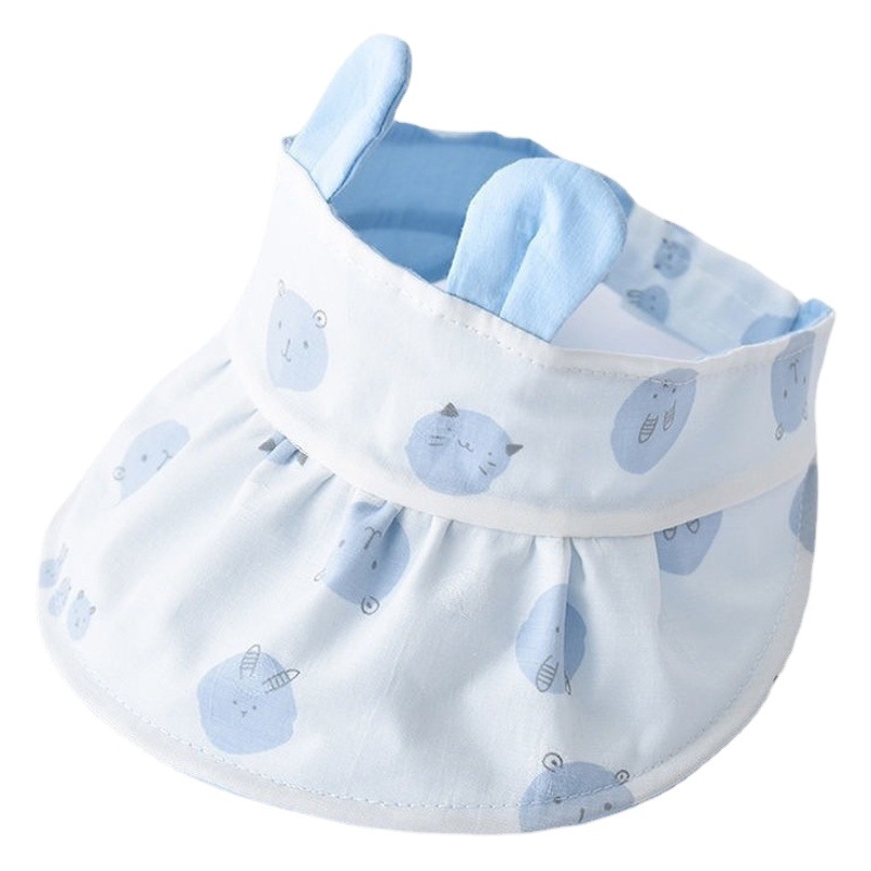 Children's Big Eyes Empty Top Fisherman Hat Summer Super Cute Velcro Sunscreen Outdoor Travel Breathable Sun Hat