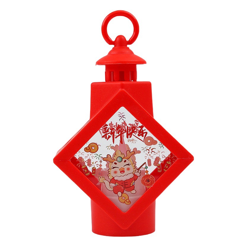 Mid-Autumn Festival Diamond-Shaped Handheld Small Lantern Led Light-Up Chinese Knot Wind Lantern Decorative Atmosphere Light Desktop Ornament Wholesale