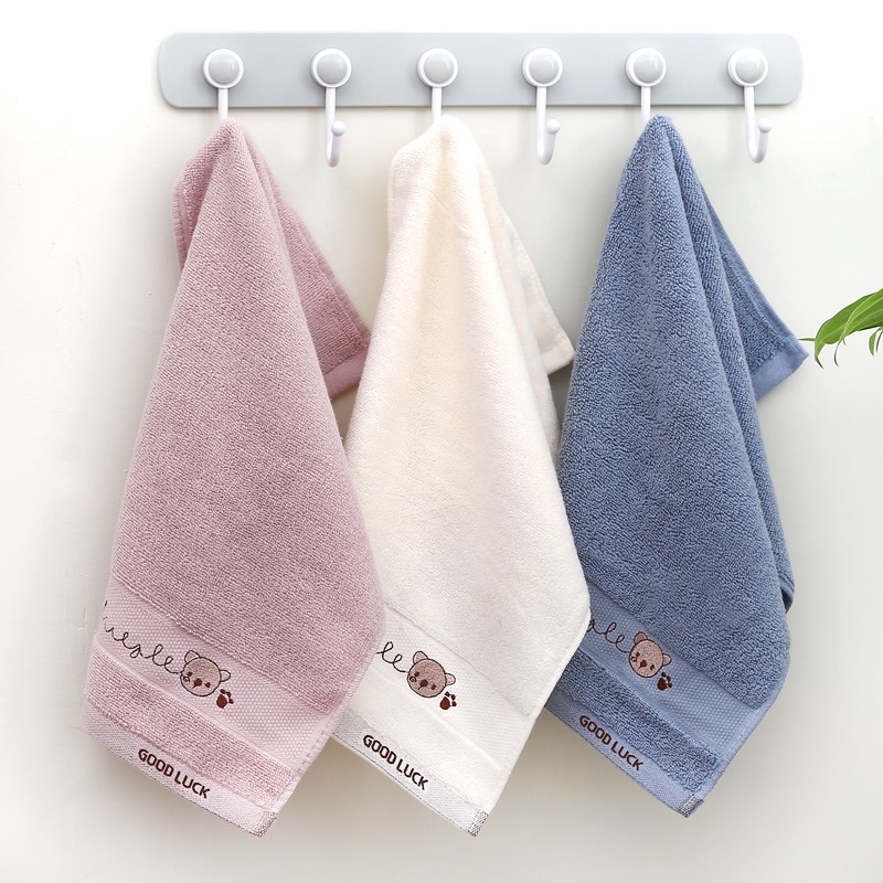 Picture of Cotton Towel for Wash Face Household Hair-free Absorbent Soft Children's Cartoon Thick Cotton Small Towel