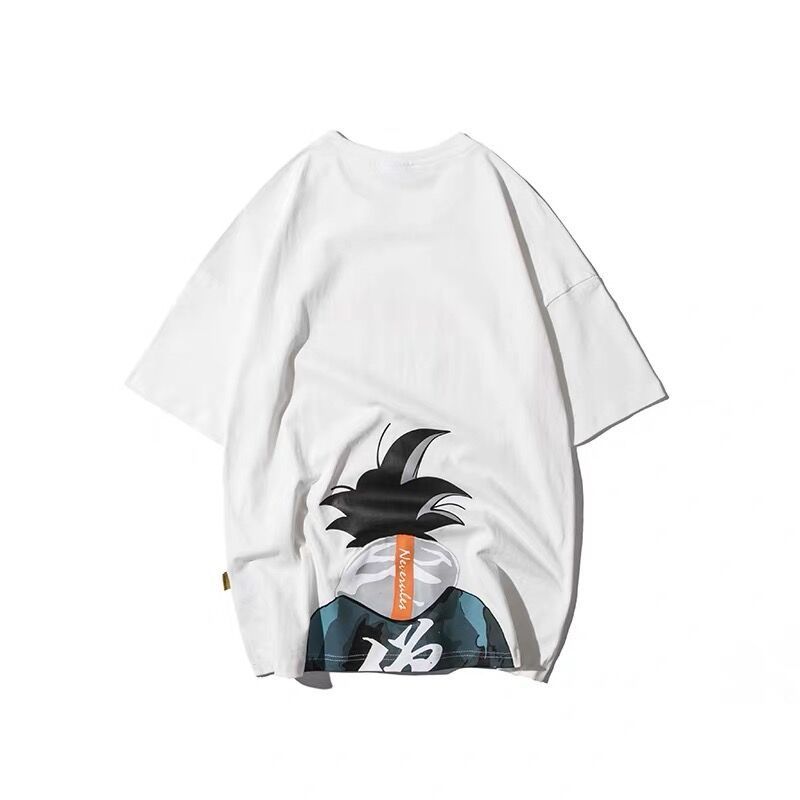 Picture of Men's Japanese Anime Printed Short-sleeved T-shirt Men's Summer New Casual Loose T-shirt Trendy Couple's Round Neck TEE