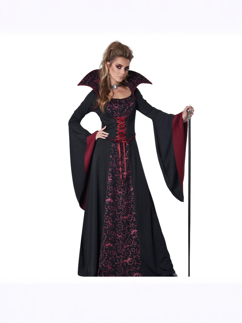 Zombie Demon Palace Queen Vampire Witch Costume Dress New Cos Halloween Costume