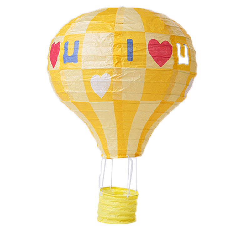 Picture of Hot Air Balloon Paper Lantern Decoration Shopping Mall Store Celebration Kindergarten Corridor Hanging Decoration Birthday Party Celebration Venue Layout