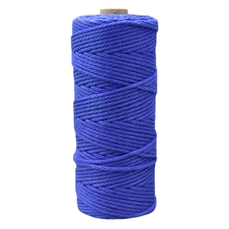 Colored Cotton Rope DIY Handmade 4mm Tapestry Rope Braided Rope 5mm Gift Decorative Cotton Rope Hat Rope Wholesale