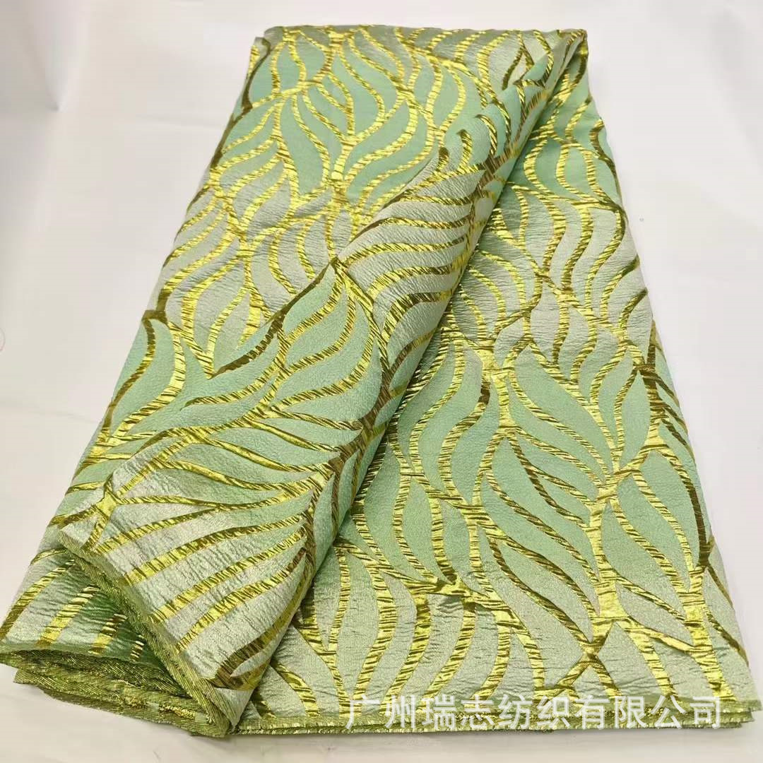 Jacquard lace fabric new organza bronzing jacquard fabric african clothing performance clothing accessories