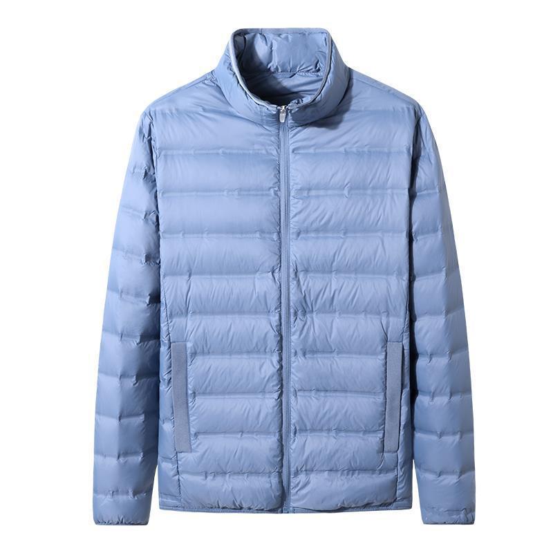 Picture of Foreign trade cut label original single plus size men's light thin feather cotton cotton-padded jacket men's fat plus fat collar warm autumn and winter coat
