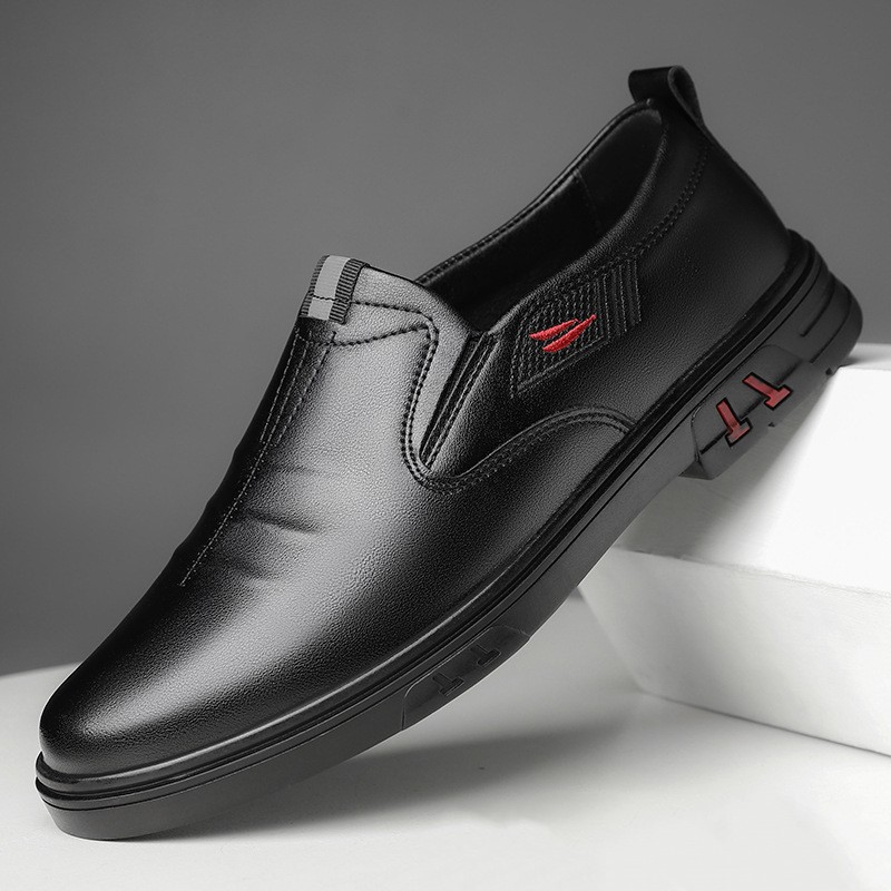 Business Leather Shoes Men's Autumn New Formal Men's Lightweight Shoes Soft Sole Anti-Slip Work Shoes Casual Men's Leather Shoes