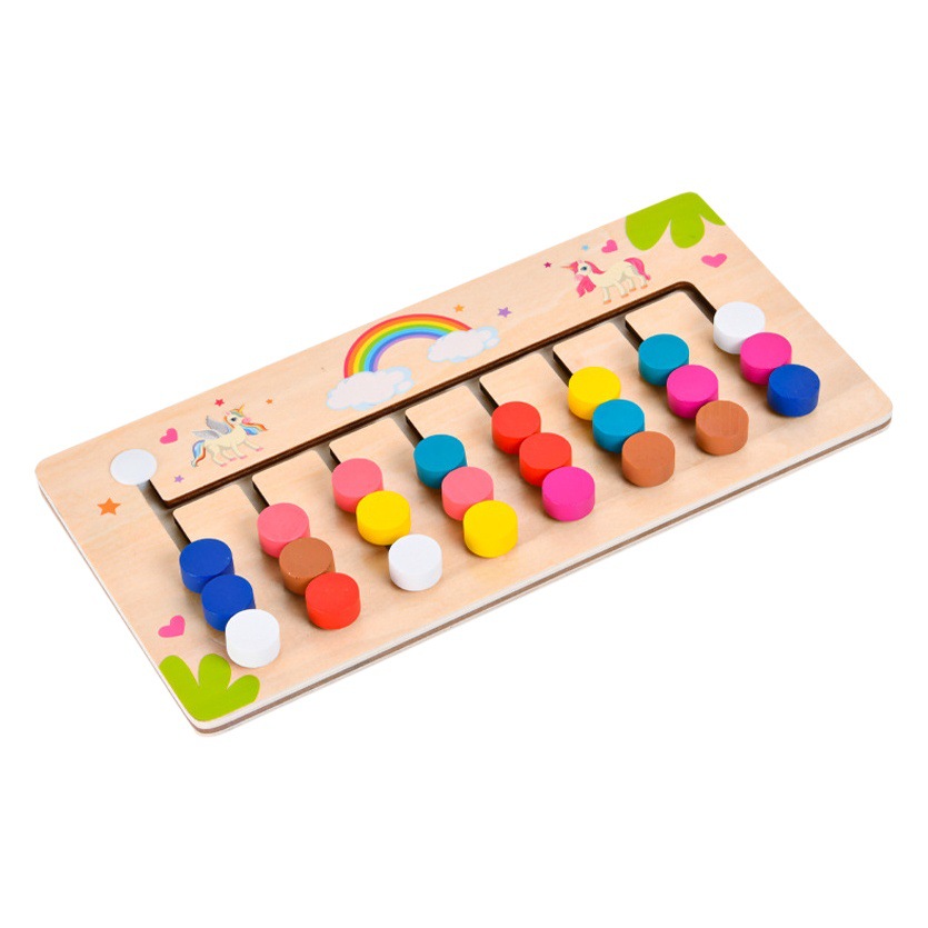 Picture of Children's Early Education four-color eight-color game young logical thinking training enlightenment teaching aids intelligence development Educational Toys
