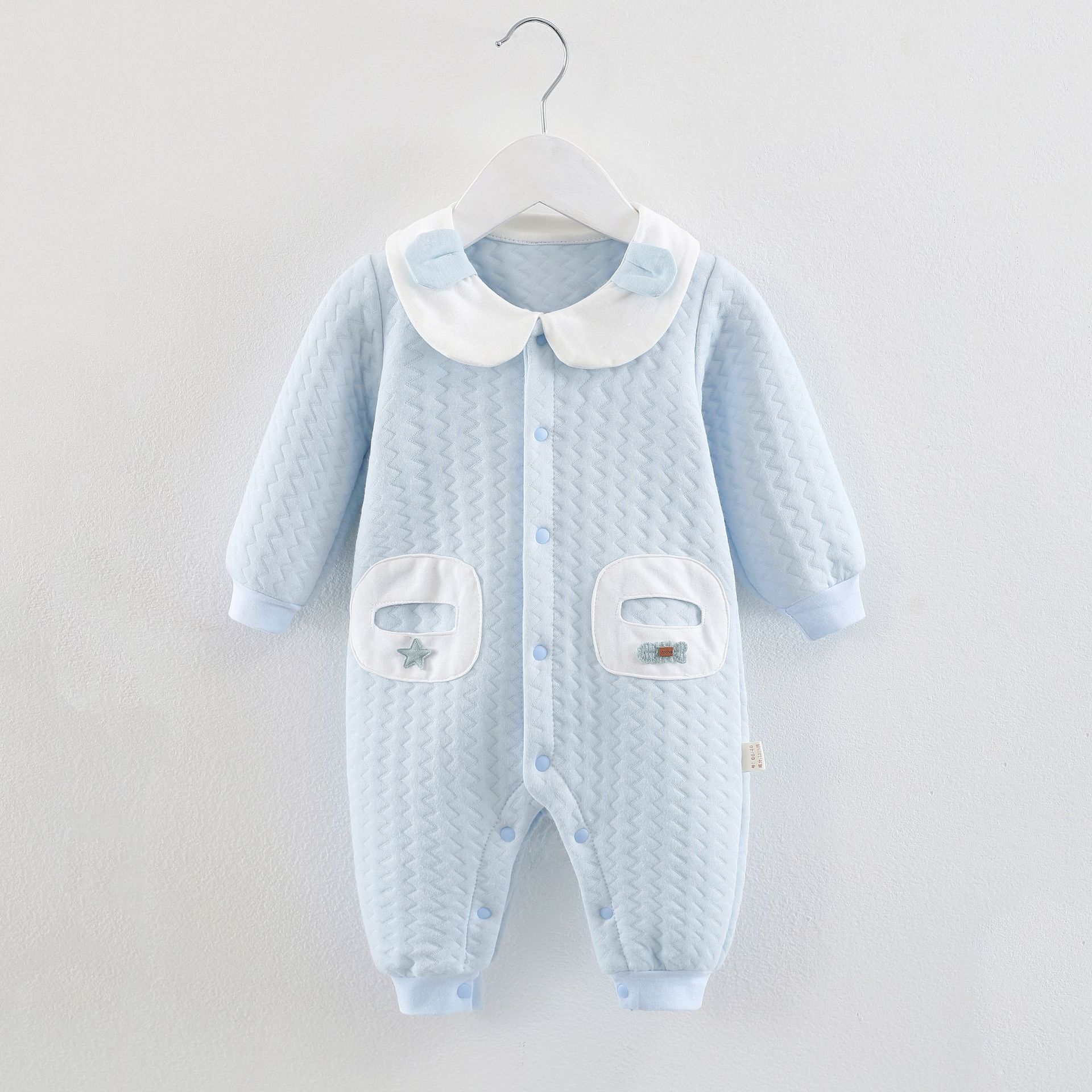 Picture of Baby's one-piece clothing autumn and winter pure cotton warm newborn climbing clothing for boys and girls baby ha clothes newborn one-piece clothing spring and autumn clothes