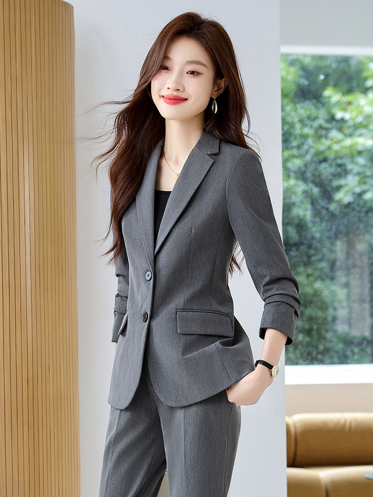 Picture of 2024 Spring and Autumn New Professional suit Women's High-end Sales Jewelry Store Work Clothes Interview Suit Dress Long Sleeve