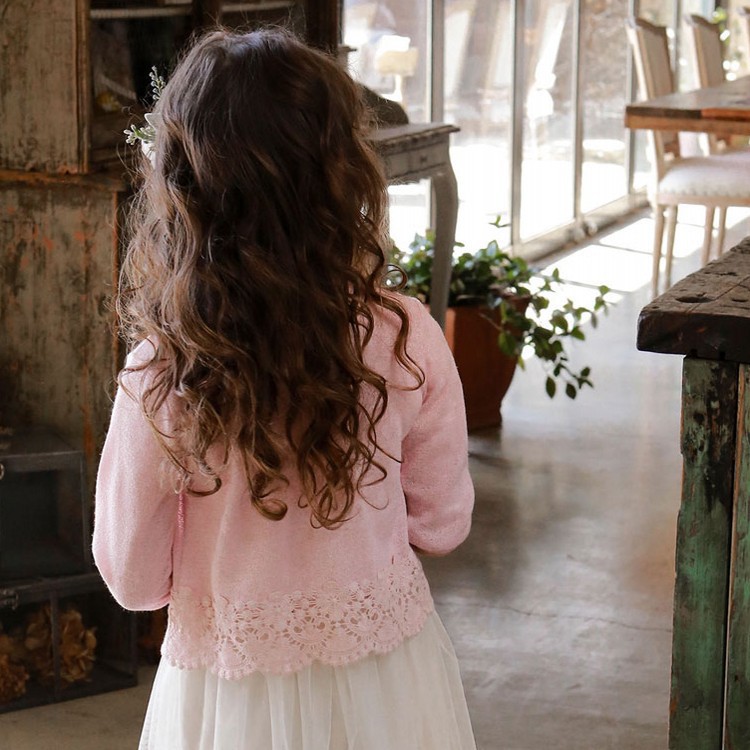 Picture of 2025 Summer Clothes 90-150 Korean Style Girls Sun Protection Shirt Baby Girl Lace Trim Cardigan Air Conditioning Shirt Dropshipping