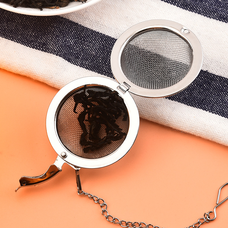 Picture of Stainless steel tea strainer household tea ball tea partition creative mesh tea ball tea strainer stainless steel tea maker wholesale