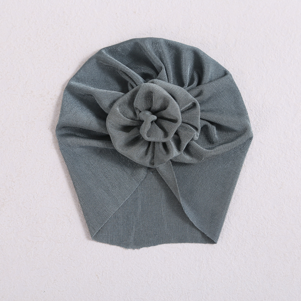 Picture of Europe and the United States hair accessories baby hat new spring and autumn baby India fetal hat three-dimensional flower children's turf hat wholesale