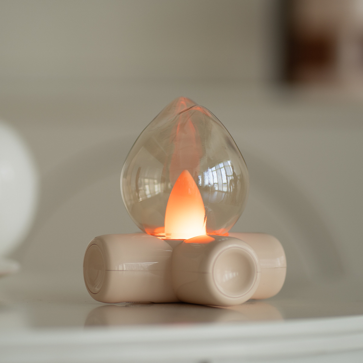 Fire Table Lamp Atmosphere Bedroom Bedside Homestay Bar Decoration Creative Birthday Gift Desktop Decoration Desktop Lamp