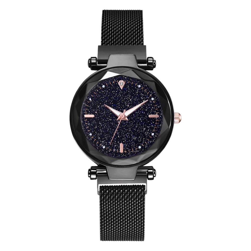 Foreign trade magnet cross-border explosions ladies watch Starry Sky Women's Watch simple one diamond magnetic set quartz watch