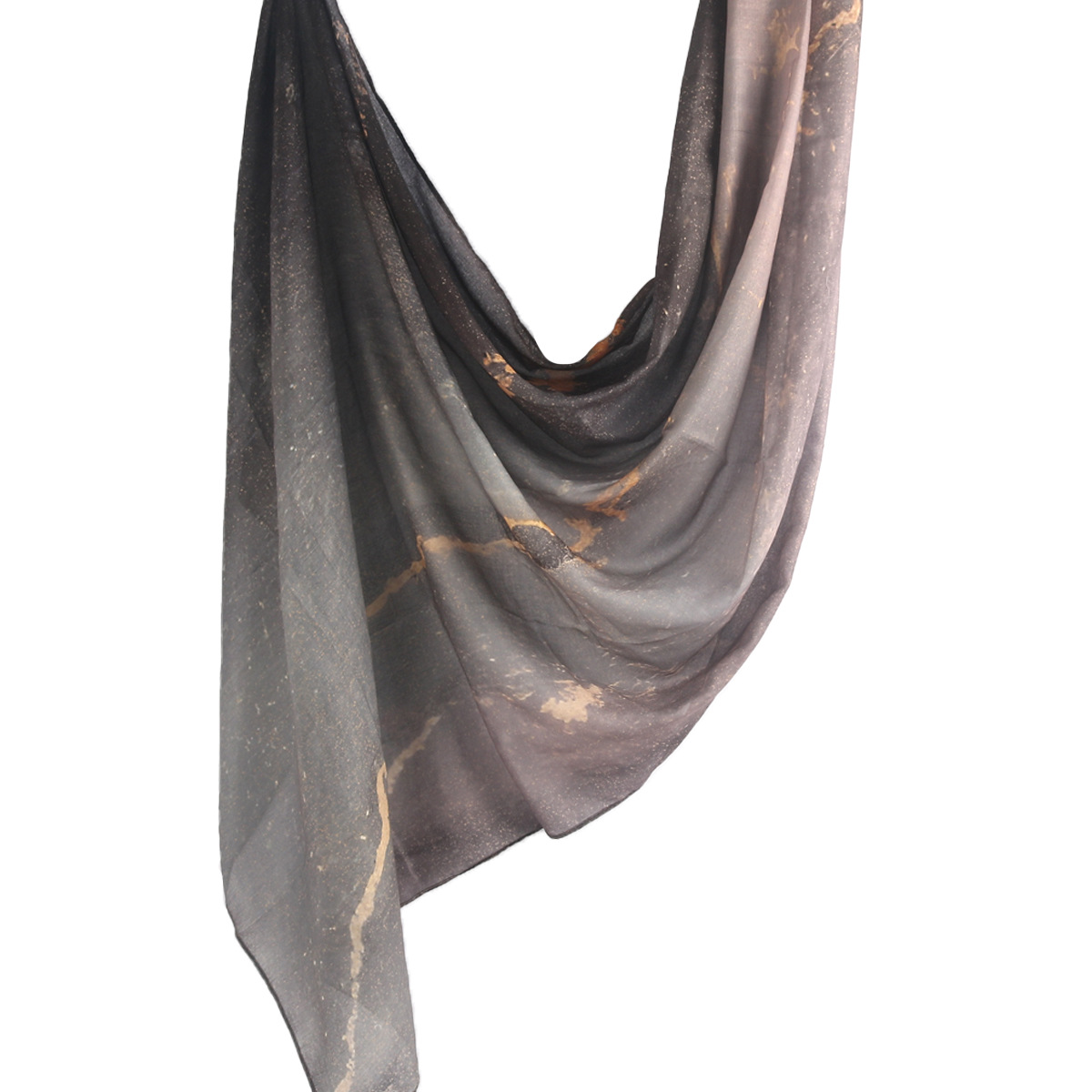 Picture of Best-Selling Watercolor Tie-Dye Cotton Scarf Arabian Satin Polyester Long Scarf Turkish Middle Eastern Scarf