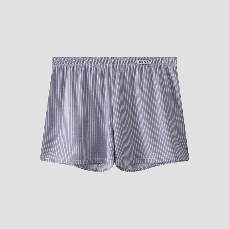 Picture of New Men's Arlo Pants Men's Pure Cotton Breathable Loose Four-Corner Underwear Head Youth Striped Boxer Short Pants