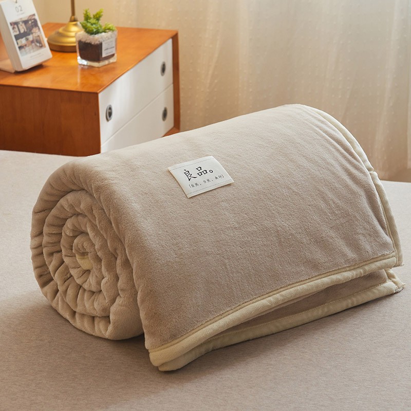 Picture of Muji Blanket Nap Blanket Flannel Blanket Blanket Coral Fleece Air-conditioning Blanket Winter Thickened Fleece Blanket Wholesale