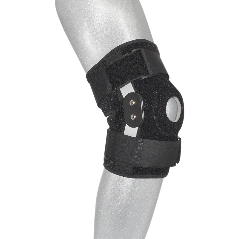 Open Knee Brace with Meniscus Hinge Support, Eva Protection for Knee and Patella Injuries, Breathable and Lightweight Mountaineering Gear