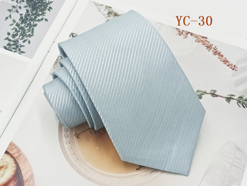 Picture of Business Casual Men's Tie Polyester Silk Twill Black Red Suit Accessories 8cm Hand Tie Solid Color Tie