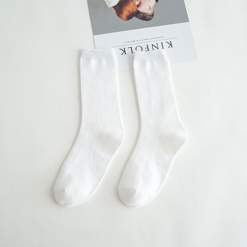 Picture of Spring and summer women's socks solid color dopamine color tube socks Zhuji pile socks ladies candy color socks cotton socks