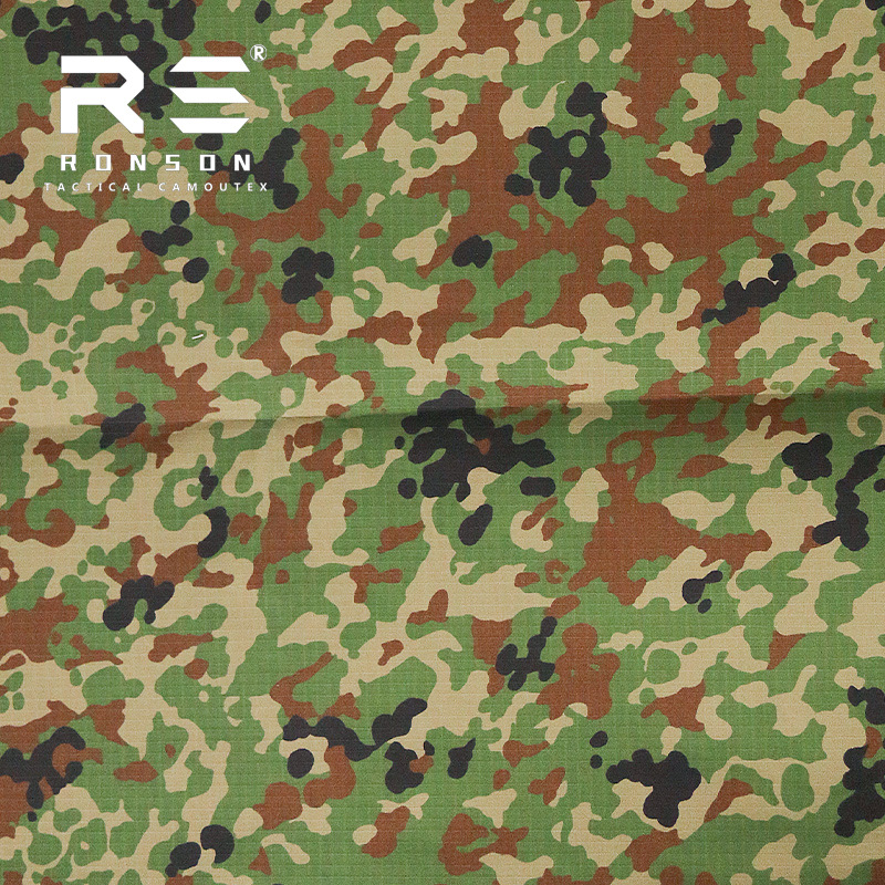Rongsheng in stock JSDF Japan Ground Self-Defense Force Jungle Camouflage Cloth Polyester Cotton Plaid IRR Anti-Infrared Cloth