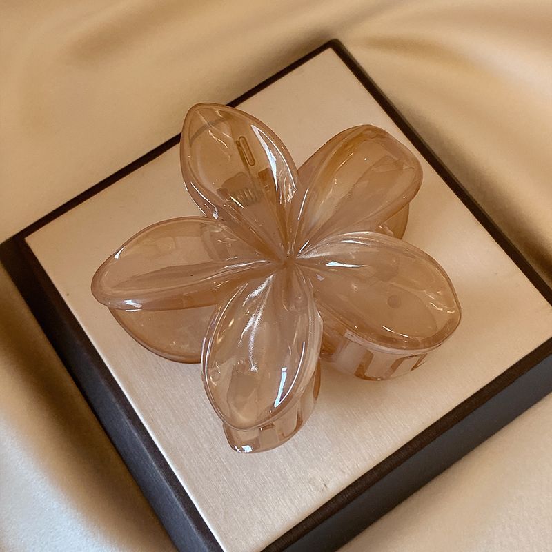 Picture of Cross-border egg flower clip large high-grade gradient Flower hairpin back head updo ponytail shark clip headdress