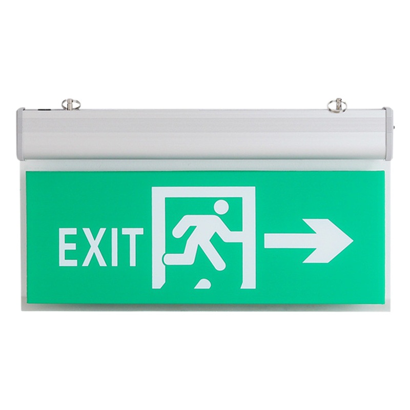 Cross-Border Evacuation Indicator Tag Hanging Safety Exit Indicator Light Acrylic Fire Safety Exit Sign