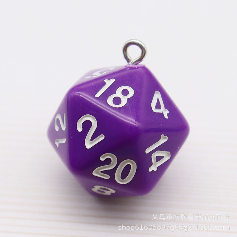 Picture of 20 Sieve Dice Transparent Solid Color Multicolor Bag Pendant Earrings Keychain DIY Accessories