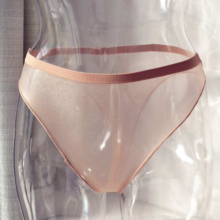 Picture of Ultra-thin Transparent Seamless Silk Stockings Underwear One-piece Seamless Sexy Fun Briefs Unisex Shorts