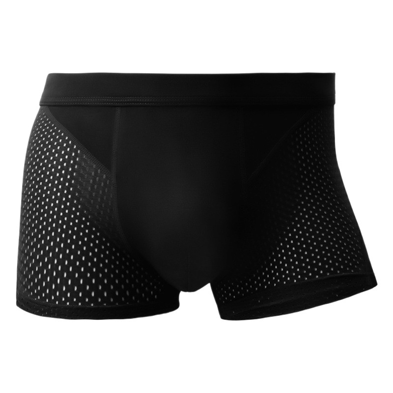Ao Element Ice Silk Men's Boxer Briefs Men's Summer Thin Mesh Breathable Boxer Shorts for Boys