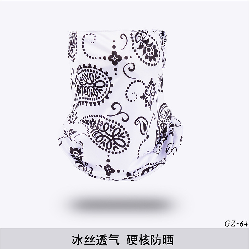 Picture of Outdoor ice silk mask changeable ear scarf men's and women's bicycle riding hood collar sun protection scarf summer