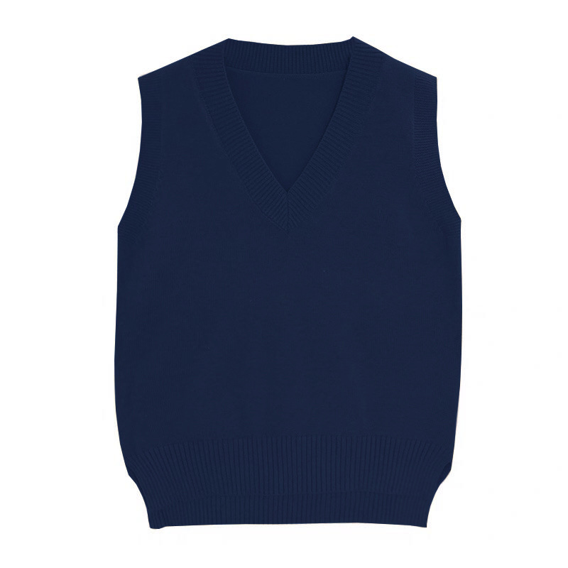 Picture of Spring and Autumn 2024 New Lazy Style Pullover V-Neck Sweater Vest Sleeveless Knitted Waistcoat Student Sweater for Women
