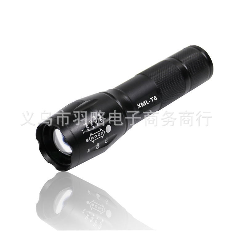 Mini XML-T6 flashlight led focusing flashlight R5 T6 telescopic zoom small flashlight