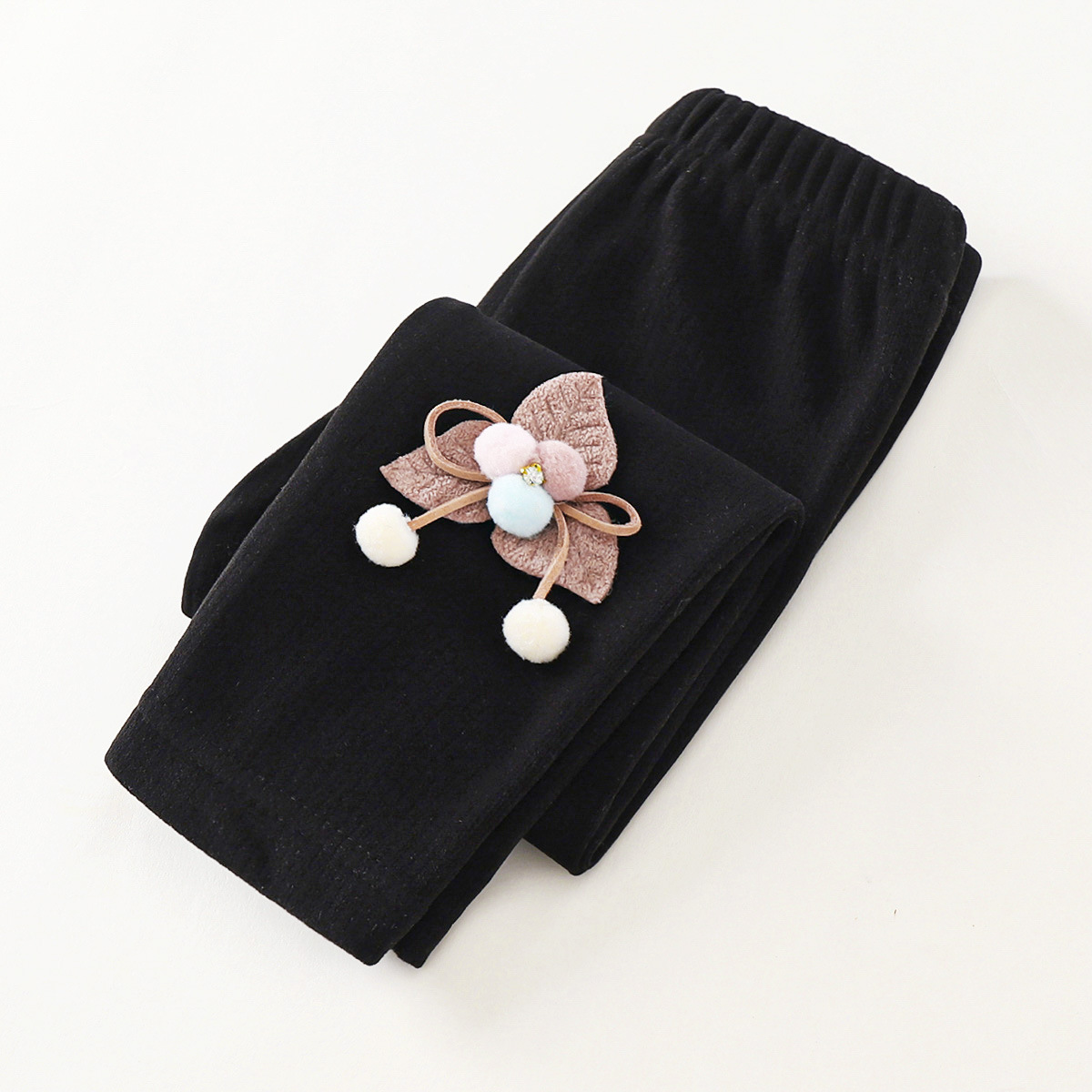 Picture of Children's Leggings Autumn New 2024 Girls Velvet Thin Baby Outer Lace Trousers Girls Pants