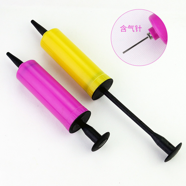 Picture of Manual plastic inflator hand push inflator portable balloon inflator toy watermelon ball inflator