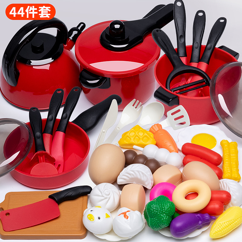 Picture of Children play house simulation kitchen cutting toys girls cooking boys and girls baby cutting fruit cooking set