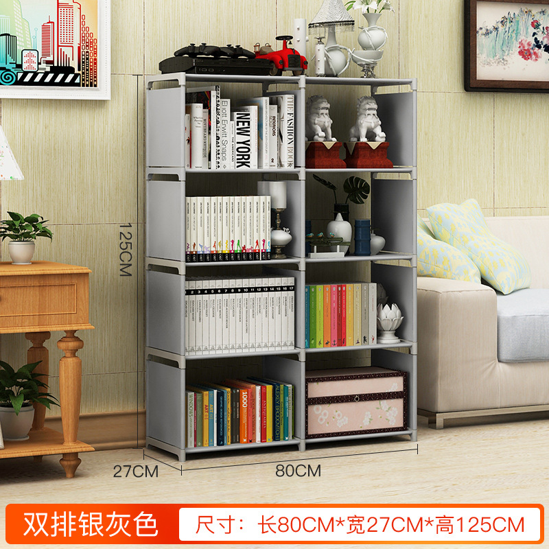 Picture of Bookcase trapezoidal bookshelf multi-layer combination bookcase shelf children student bookshelf classroom locker storage bookshelf